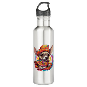 Chihuahua  Mexico  Cinco de Mayo  Funny Dog      710 Ml Water Bottle