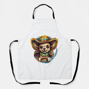 Chihuahua Mexico Cinco de Mayo Funny Dog Apron