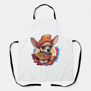 Chihuahua Mexico Cinco de Mayo Funny Dog Apron