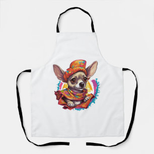 Chihuahua Mexico Cinco de Mayo Funny Dog Apron