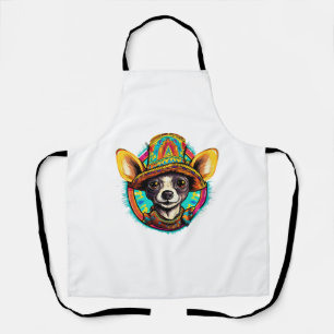 Chihuahua Mexico Cinco de Mayo Funny Dog Apron