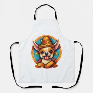 Chihuahua Mexico Cinco de Mayo Funny Dog Apron
