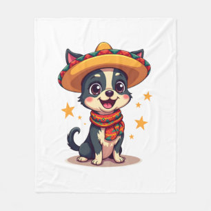 Chihuahua  Mexico  Cinco de Mayo  Funny Dog  Copy Fleece Blanket