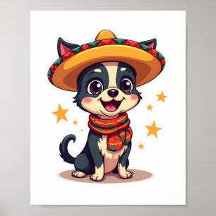 Chihuahua Mexico Cinco de Mayo Funny Dog Copy Poster