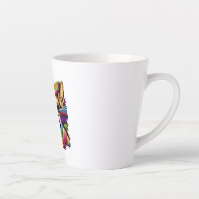 Chihuahua  Mexico  Cinco de Mayo  Funny Dog        Latte Mug (Right)