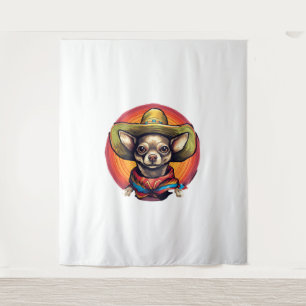 Chihuahua  Mexico  Cinco de Mayo  Funny Dog        Tapestry