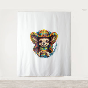 Chihuahua Mexico Cinco de Mayo Funny Dog Tapestry