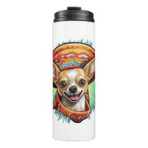 Chihuahua  Mexico  Cinco de Mayo  Funny Dog        Thermal Tumbler