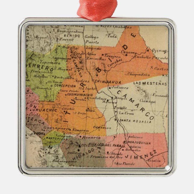 Chihuahua, Mexico Metal Tree Decoration (Front)