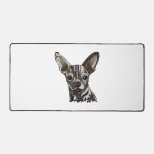 Chihuahua Mosaic Geometrical Art Dog Desk Mat