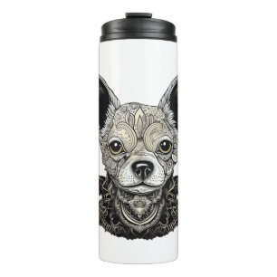 Chihuahua Mosaic Geometrical Art Dog Thermal Tumbler