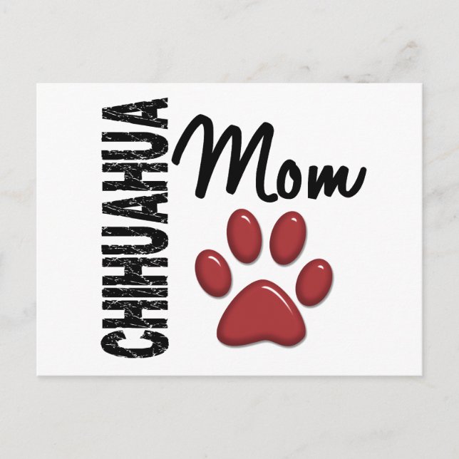 Chihuahua Mum 2 Postcard (Front)