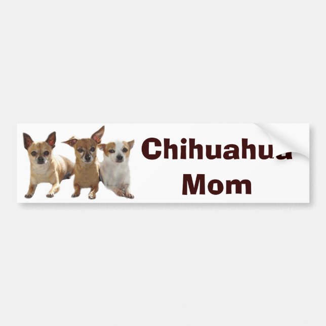 Chihuahua Mum Bumper Sticker (Front)