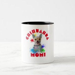 Chihuahua Mum Dog Best Dog Mum Ever Two-Tone Coffee Mug