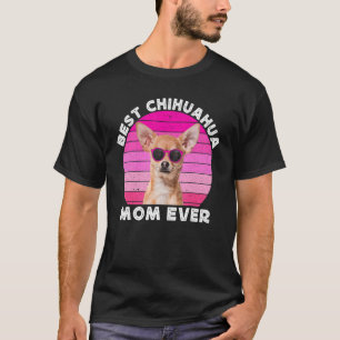 Chihuahua Mum For Women Retro Brown Chiwawa Dog M T-Shirt