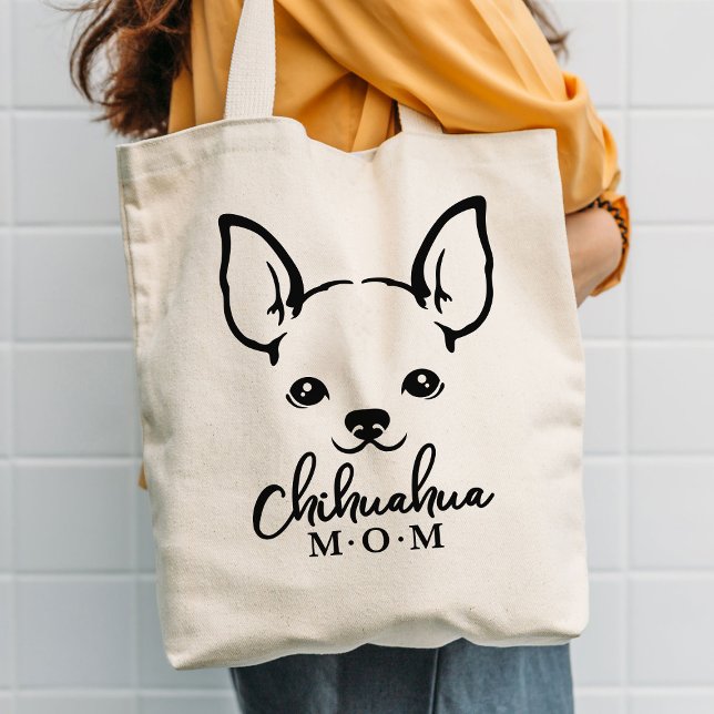 Chihuahua Mum Grocery Tote Bag (Creator Uploaded)