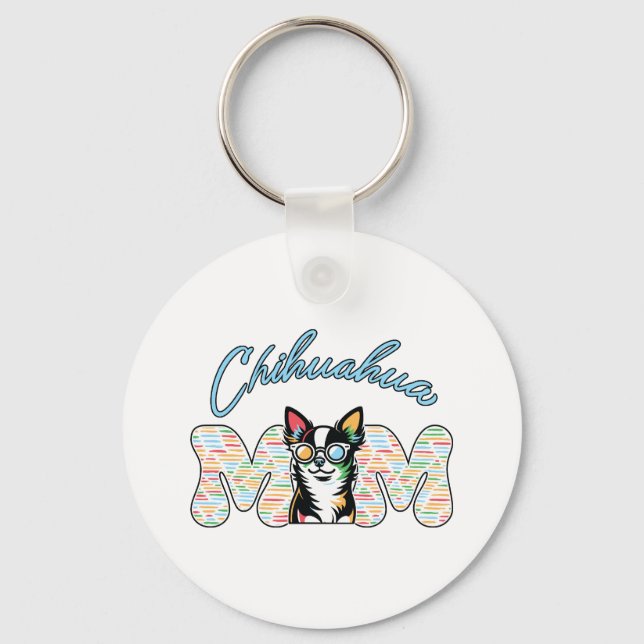 Chihuahua Mum Key Ring (Front)