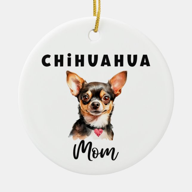 Chihuahua Mum Ornament (Front)