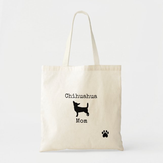 "Chihuahua Mum" Tote Bag (Front)
