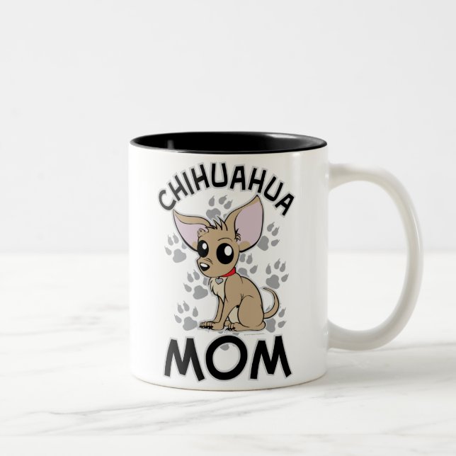 Chihuahua Mum Two-Tone Coffee Mug (Right)