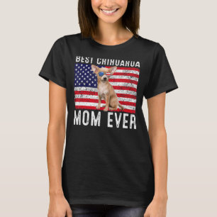 Chihuahua Mum Usa American Flag Chihuahua Dog  Own T-Shirt