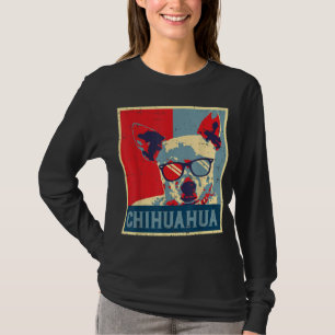 Chihuahua Obama Poster Vintage Chiwawa Dog Lover O T-Shirt