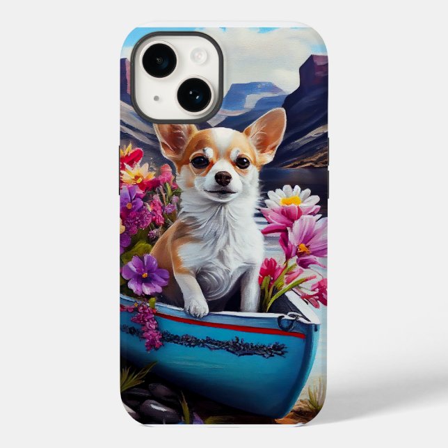 Chihuahua on a Paddle: A Scenic Adventure Case-Mate iPhone Case (Back)