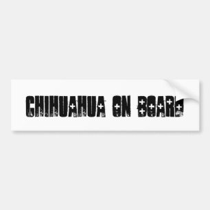 Chihuahua On Board Bumper Sticker