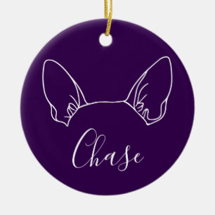 Chihuahua Ornament (Om Logo)