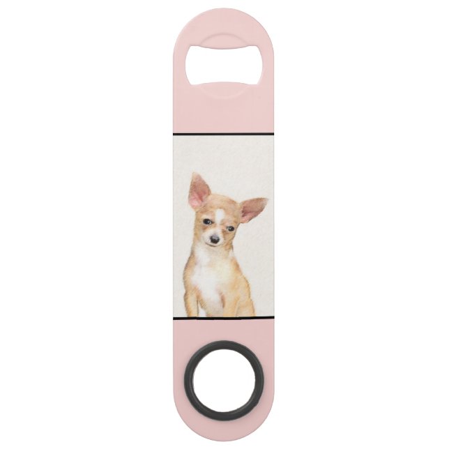 Chihuahua Painting - Cute Original Dog Art (Front)