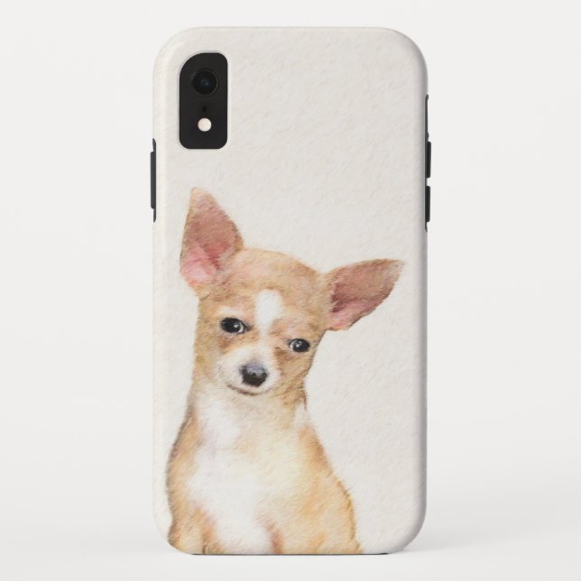 Chihuahua Painting - Cute Original Dog Art Case-Mate iPhone Case (Back)