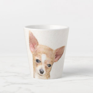 Chihuahua Painting - Cute Original Dog Art Latte Mug