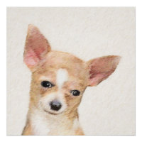 Chihuahua Painting - Cute Original Dog Art
