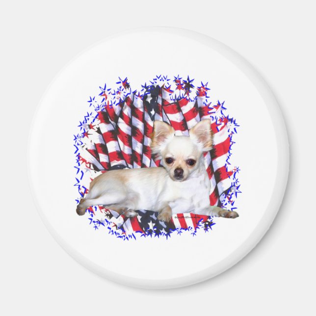 Chihuahua Patriot Magnet (Front)