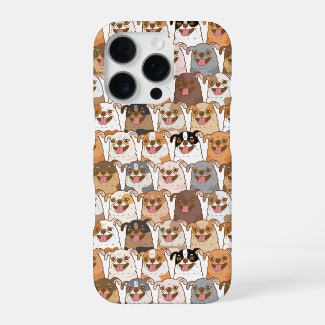 Chihuahua Pattern iPhone Case (Back)