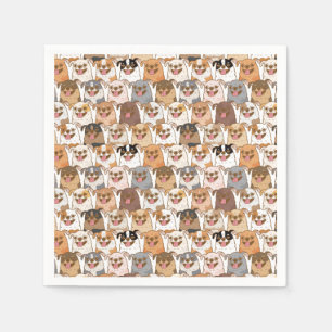 Chihuahua Pattern Napkin