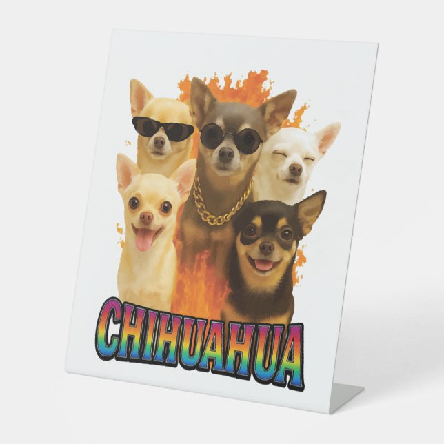 Chihuahua     pedestal sign (Front)