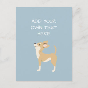 Chihuahua Personalised Dog Name Postcard