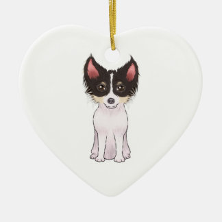 Chihuahua (picture) ceramic tree decoration