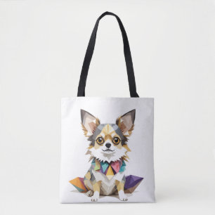Chihuahua Playful Adorable Fun Animal Colourful Pe Tote Bag