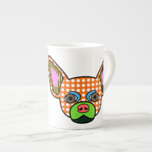 Chihuahua Pop Art Bone China Mug