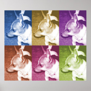Chihuahua PopArt Poster