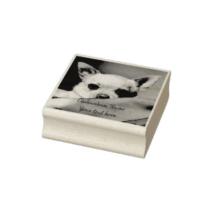 Chihuahua Power personalised Rubber Stamp