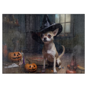 Chihuahua Pumpkins Halloween Scary Cutting Board