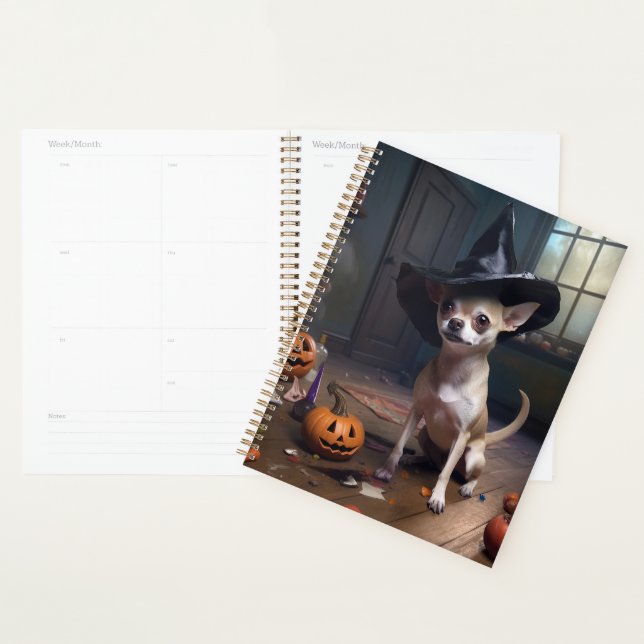Chihuahua Pumpkins Halloween Scary Planner (Display)