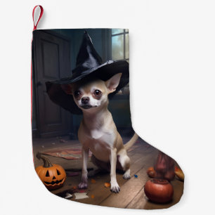 Chihuahua Pumpkins Halloween Scary Small Christmas Stocking