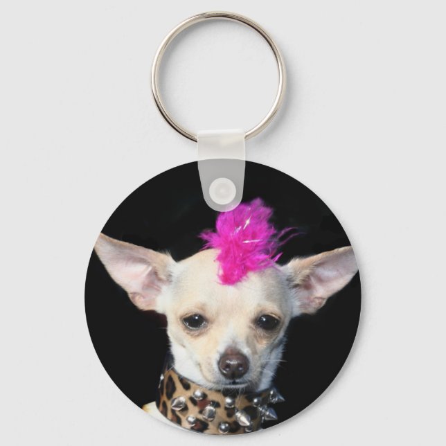 Chihuahua Punk keychain (Front)