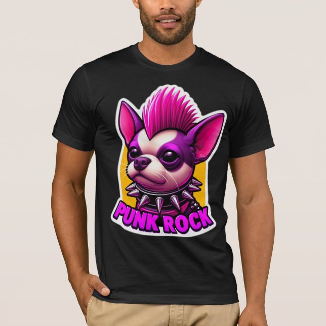 CHIHUAHUA PUNK ROCK T-Shirt (Front)