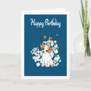 Chihuahua Puppy Birthday Card - Add own greeting