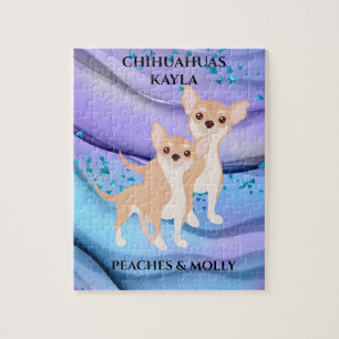 CHIHUAHUA PUZZLE & CUSTOM NAME OF PET & CHILD.